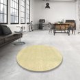 thumbnail image 3 of Ahgly Company Tapis d'Intérieur Carrés Abstraits Brun Or de Style Oriental, 3 Pieds Carré, 3 of 6