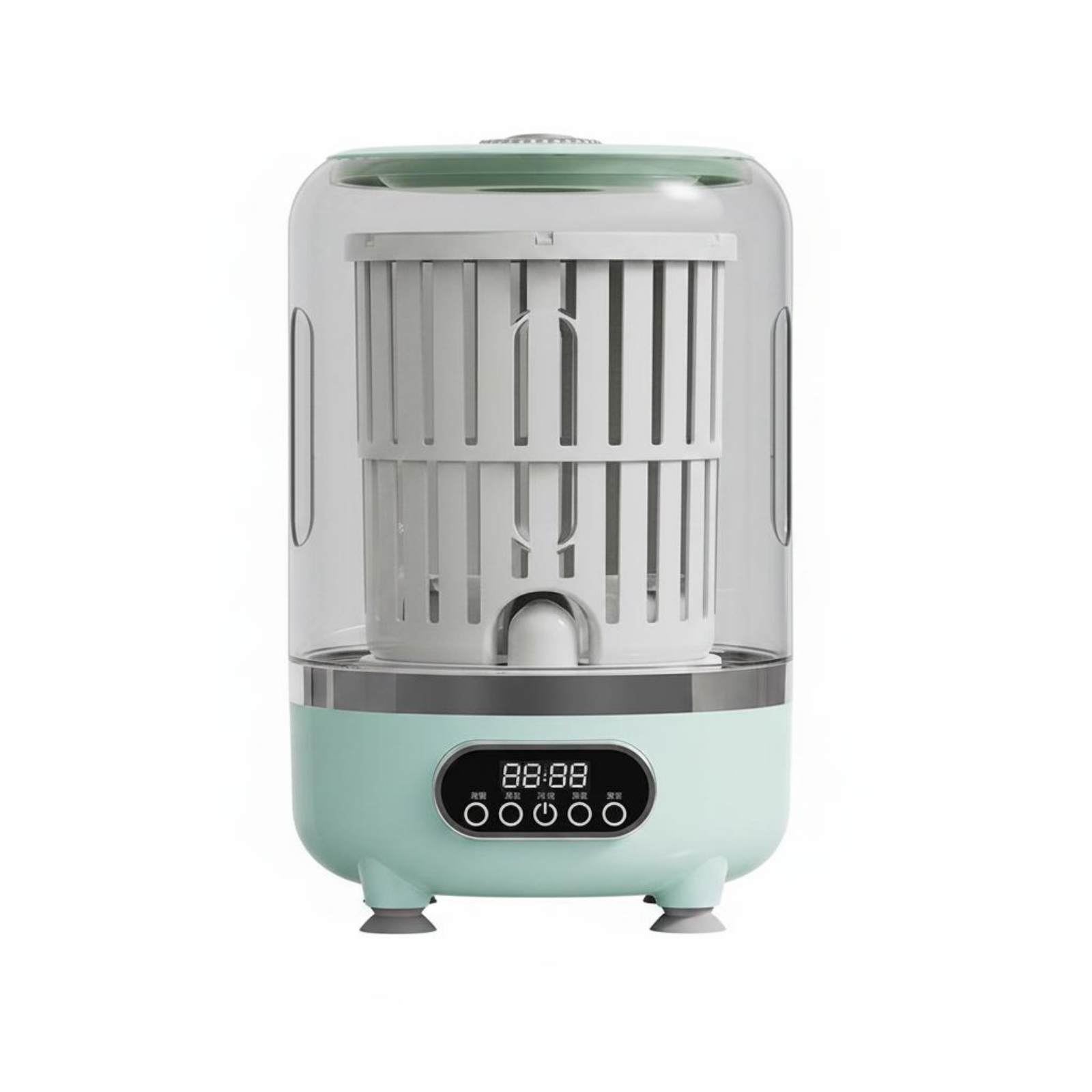kowaku Underwear Washer Wireless Sock Washer Easy to Carry Portable Mini Washing Machine for Dorm, Small Laundry, Green