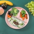 thumbnail image 1 of WIFKLSIIPG Three Grid Reducing Meal Plate Wheat Straw Anti Fall Household Plate 3 Grid Plate Simple Special Plate Kid Plate, 1 of 5