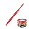thumbnail image 4 of Spiked Pu Leather Dog Collar Soft Funny Mushrooms Rivet Spike Studded Puppy Adjustable Outdoor Dog Collars for Small Medium Large Dogs Cats, 4 of 6