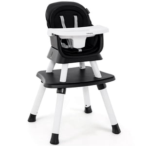 Pemberly Row 8 en 1 Chaise haute bébé Convertible Dining Booster Seat Noir