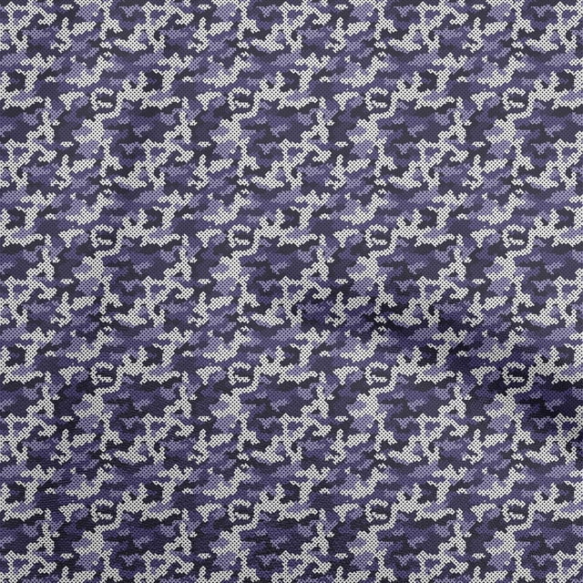 oneOone Tissu Popeline de Coton Violet Abstrait pour Robe Tissu Imprimé au Mètre 42 Pouces de Large