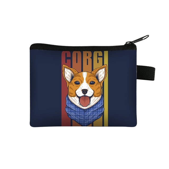 Big Sale ! Huayishang Home Textile Storage,Storage Case,2022 Cool Dog Printing Children'S Coin Purse Student Coin Storage Bag Portable Key Case