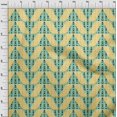 thumbnail image 3 of oneOone Silk Tabby Fabric Stripe|Diamond & Triangle Geometric Print Sewing Fabric BTY 42 Inch Wide, 3 of 4