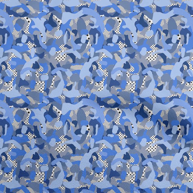 oneOone Velvet Medium Blue Fabric Abstract Sewing Craft Projects Fabric Prints By Yard 58 Inch Wide
