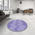 thumbnail image 4 of Ahgly Company Machine Washable Indoor Rectangle Transitional Purple Mimosa Purple Area Rugs, 4' x 6', 4 of 7