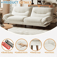 thumbnail image 4 of Homall Canapé-lit Futon avec Dossier Réglable et Accoudoirs Réglables sur Cinq Positions, Idéal pour les Petits Espaces comme le Salon Ou le Bureau., 4 of 7