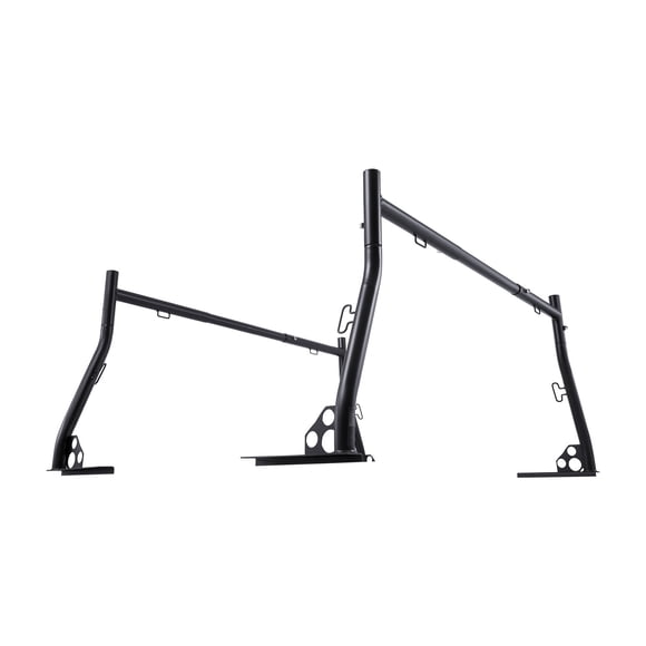 KFFKFF Truck Ladder Rack, 49-73 in Width, Extendable Universal Cargo Rack, Heavy Duty Steel with 800 lbs Static Load Capacity, Ideal for Canoes, Surfboards, Ladders
