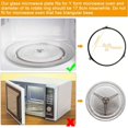 thumbnail image 4 of Assiette de Micro-Ondes de Rechange Plat de Micro-Ondes Durable Universelle Plateau Tournant de Micro-Ondes Assiette en Verre Assiette Ronde de Remplacement, 4 of 7
