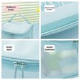thumbnail image 4 of Vaidha Translucent Cosmetic Bag, Cosmetic Bag Set Frosted Translucent PVC With Zipper Handle Portable Travel Bag, Hangable And Handy Cosmetic Bag, 4 of 6