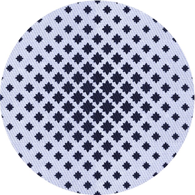 Ahgly Company Tapis Rond Lavable en Machine Intérieur Transitionnel Bleu Lavande, 8 Pieds Rond
