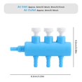 thumbnail image 3 of 0.16inch Air Outlet Adjustable Air Volume Oxygen Pipe Distributor, Fit Single Hole Air Pump Fish  Splitter, For Fish  Aquarium, 3 of 7