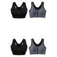 thumbnail image 2 of kurtrusly 2pieces Versatile Performance With Wide Application Sports Bra Seamless black + gray S 2Set, 2 of 6
