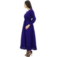 thumbnail image 2 of Bimba Robe Maxi Longue Décontractée en Coton pour Femme à Taille Smockée, 2 of 7
