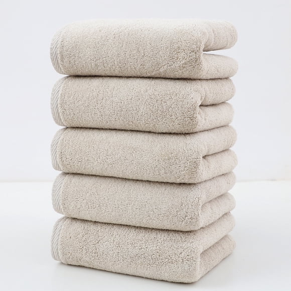Nilvkv Towel 5 Pcsborder Europe and The United States Foreign Trade Wholesale Absorbent-Dry Face Towel Washcloth