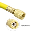 thumbnail image 3 of Unique Bargains Tuyau de Chargement Réfrigération 800 PSI 1,8 m 1/4 SAE Connecteur à Filetage Jaune, 3 of 4
