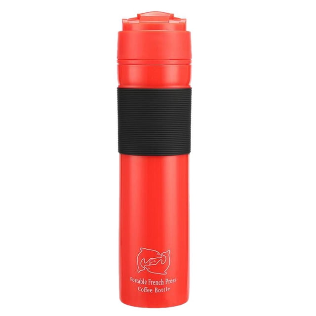 simhoa Mini Manual Coffee Maker Hand Operated Coffee Machine For Travelling Red