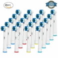 thumbnail image 1 of 20 Pcs Têtes de Brosse à Dents de Rechange Brosse Électrique Compatibles avec les Modèles Oral B Braun Power Triumph Nettoyage de Précision, 1 of 5