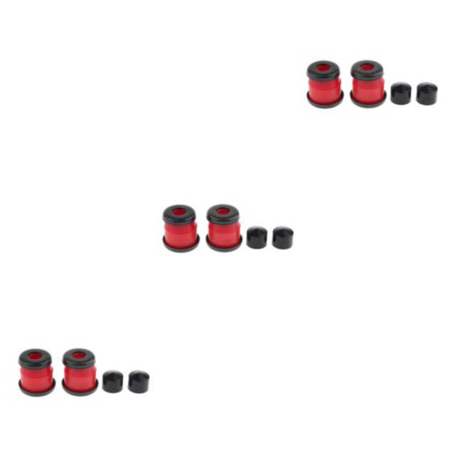 Decodeary Skateboard Rebuild Kit Bushings Washers for Pivot Cups for 2 Trucks 3.25in Red 5 Inch 3Set