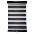 thumbnail image 1 of ITY Olivia Stone - Alternating Shade Window Shade 90" X 84" Cordless Black, 1 of 10