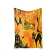 thumbnail image 1 of Fall Throw Blanket Spooky Halloween Digital Print Flannel Blanket AllSeason Sofa Throw Halloween Throw Blankets, 1 of 6