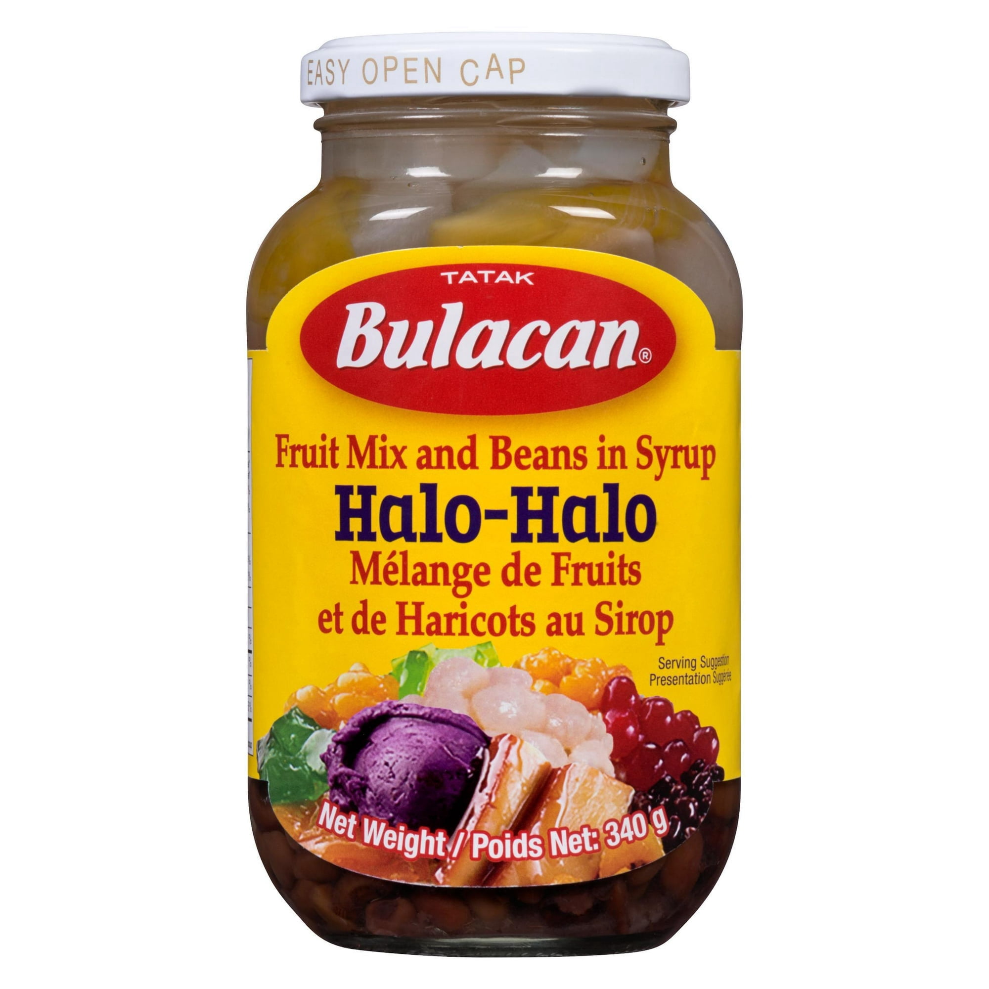 Bulacan Halo-Halo - Mélange de fruits et haricots au sirop, dessert 340 g par bouteille