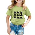 thumbnail image 1 of MIASHUI T-Shirts pour Filles à Col Rond à la Mode, Amples et Décontractés, à Manches Courtes, pour le Quotidien et les Activités, 1 of 4