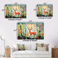 thumbnail image 4 of Designart Abstract Midcentury framed wall art decor, Midcentury framed wall art, Mid Century Mod Nature A Green Oasis I , Green Mid-Century Modern Gold framed wall art, 32x16 inches Gold Frame, 4 of 5