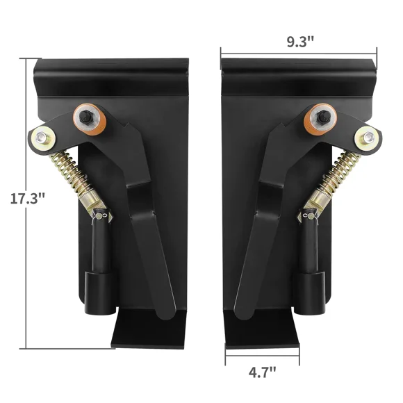 DEXTRUS 3/8" Skid Steer Latch Box for Quick Tach Bucket Attachment, Grade 50 Steel
