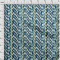 thumbnail image 3 of oneOone Georgette Viscose Fabric Stripe & Chevron Ikat Print Sewing Fabric BTY 42 Inch Wide, 3 of 4