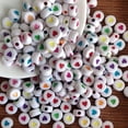 thumbnail image 5 of DIY Beading Kit with 4x7mm Acrylic Oblate Beads and Alphabet Letters for Bracelet Making, 5 of 5
