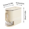 thumbnail image 2 of Food Storage Rice Dispenser Cereal Containers with Sealed Lid Measuring Cup and Dial Clear Design for Grain Corn Soy Dry Foods, 2 of 8