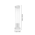 thumbnail image 4 of Distributeur de Cornets de Crème Glacée Réutilisable en Plastique Support de Cornet de Crème Glacée Transparent Support de Cornet de Bureau Support Automatique de Crème Glacée, 4 of 8