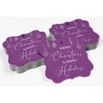 thumbnail image 4 of Inkdotpot Real Silver Foil Bracket Shape Paper Hang Tags Merry Christmas & Happy Text Favor Tags Pack Of 50, 4 of 7