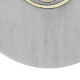 thumbnail image 4 of Benjara BM239875 Marble Tray with Round Shape & Eye Inlaid Accent, White, 4 of 5