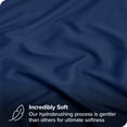 thumbnail image 2 of Bare Home 5-Pack Fitted Sheets - Premium 1800 Collection - Ultra-soft - Deep Pocket - Twin, Dark Blue, 2 of 7