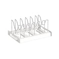 thumbnail image 2 of Kcavykas Maison, Cuisine, Rangement de Réfrigérateur, Organiseur de Support de Casseroles Extensible Organiseur de Casseroles pour Armoire Couvercle de Casserole avec Compartiment Ajustable pour Armoire de Cuisine Batterie de Cuisine Cuisson Grille à Frire, 2 of 8