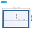 thumbnail image 2 of Unique Bargains A4 Magnetic Sign Holder, 4 Pack Magnetic Display Frame Self-Adhesive Picture Frame for Refrigerator, Light Blue, 2 of 7