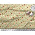 thumbnail image 3 of Soimoi Beige Rayon Fabric Red Chilli & Tacos Food Decor Fabric Printed Yard 56 Inch Wide, 3 of 5
