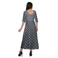 thumbnail image 4 of Moomaya Robes Tuniques Ligne A pour Femmes Manches 3/4 Kurti Imprimé Tenue d'Été, 4 of 5