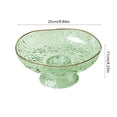 thumbnail image 3 of Czzoypi Large Fruit Bowl with Drainer, PVC Kitchen Strainer Basket, Multiuse Serving Tray for Vegetables Snacks Buffets Centerpiece, Green, 3 of 6