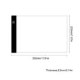 thumbnail image 3 of AMERTEER A4 LED Copy Board Tattoo Stencil Super Thin Light Box Drawing Pad Tracing Table USB Cable, 3 of 9