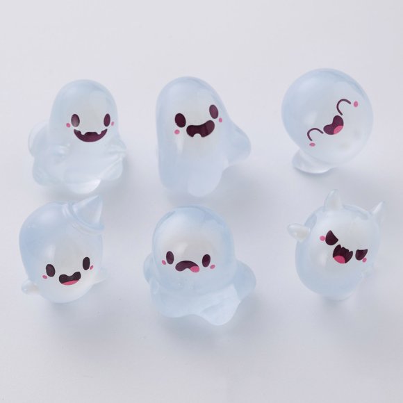 OCCOA Halloween Night Light Ghost Small Ornament Mini Ghost Festival Home Decoration, C