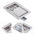 thumbnail image 4 of Sonew Auto Accessories Sliding Door Lock Handle Flush Mount Paddle Door Latch Weatherproof 304 Stainless Steel Toolbox Lock With 2, 4 of 8