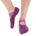 thumbnail image 4 of XZNGL Round Head Yoga Socks Womens Slip Open Back Cross Yoga Socks Dance Socks, 4 of 9