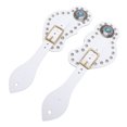 thumbnail image 1 of TOPINCN 2PCS Spur Straps for Cowboy, Boots Equipment, Rodeo, Equestrian, Full Grain Leather, Handmade Accessories, 1 of 7