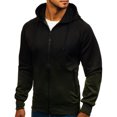 thumbnail image 3 of Qertyioot Hauts pour Hommes Mode Veste Décontractée Extérieur Manches Longues Manteau Chaud, 3 of 5