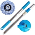 thumbnail image 1 of Wzzjkit Replacement Handle 360 Degrees Rotating Telescopic Replacement Mop Stick with Robust Reinforced Plastic Disc for Mop Bucket Cleaning System, 1 of 1