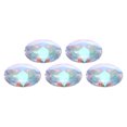 thumbnail image 1 of Unique Bargains Acrylic Flat Back Rhinestones 5 Pcs 2 Inch Round Artificial Gemstone Craft Bead Jewelry Making Colorful, 1 of 6