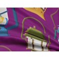 thumbnail image 5 of oneOone Rayon Purple Fabric Retro Lantern Fabric For Sewing Printed Craft Fabric By The Yard 56 Inch Wide, 5 of 5